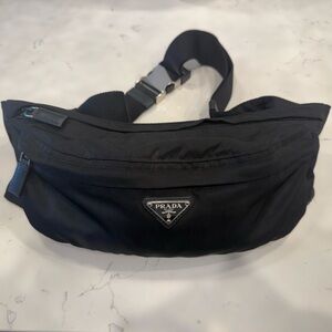 Prada Nylon Black Belt Bag